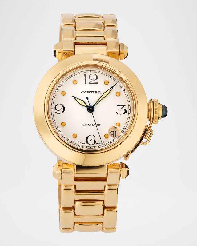 Cartier 18K Yellow Gold Pasha 35mm Vintage 1990s-2000s Watch